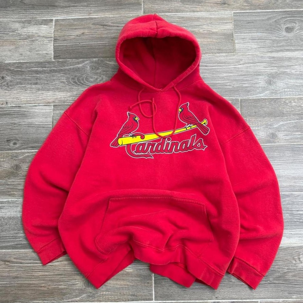 Vintage faded Red St. Louis Cardinals hoodie size L